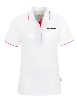 Damen Poloshirt Casual Weiss